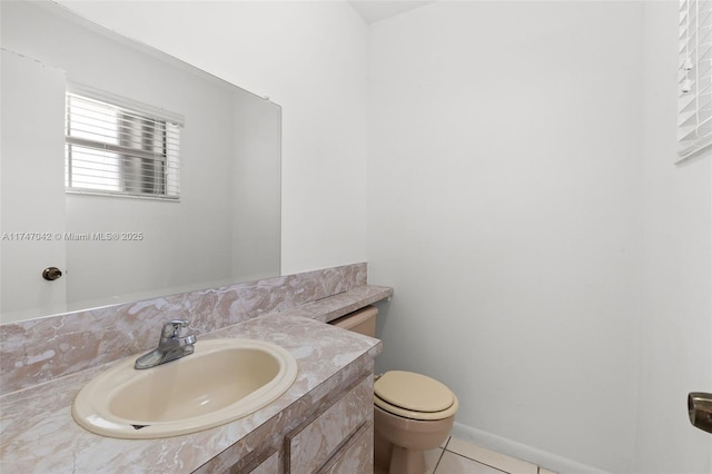 17084 SW 112th Ct Unit V3142, Miami, FL 33157 - half bathroom with tile patterned flooring, vanity, and toilet