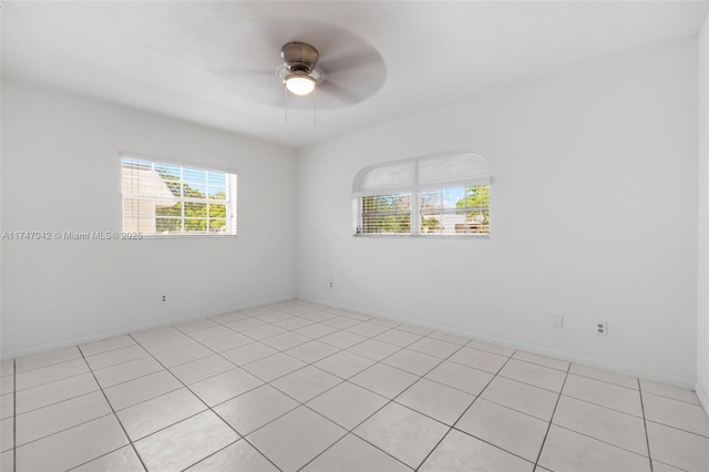 17084 SW 112th Ct Unit V3142, Miami, FL 33157 - empty room featuring a ceiling fan and light tile patterned floors
