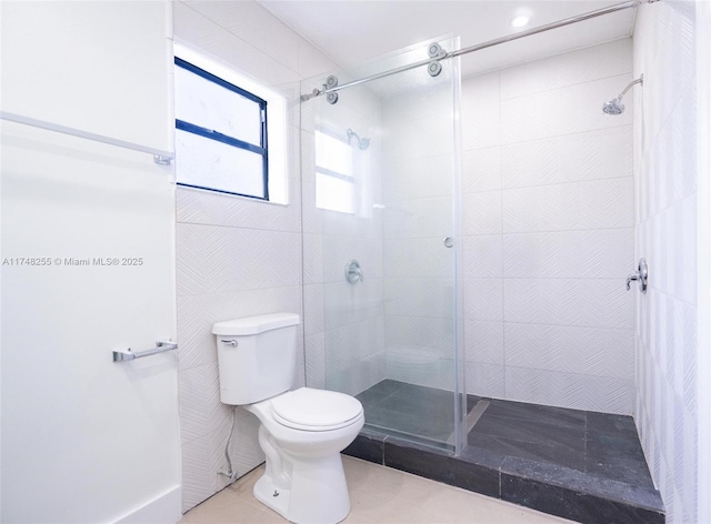 28451 SW 164th Ave, Homestead, FL 33033 - full bath featuring a shower stall, toilet, and tile patterned flooring