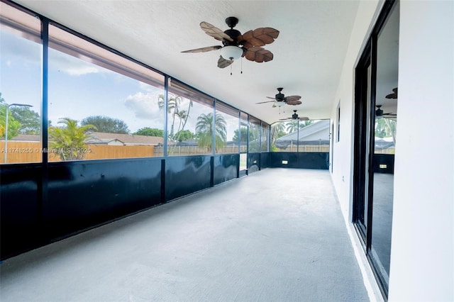 28451 SW 164th Ave, Homestead, FL 33033 - unfurnished sunroom with a ceiling fan