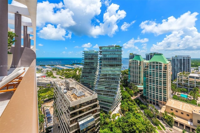 city view with a water view