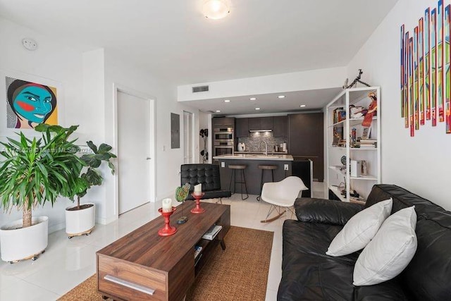 7875 NW 107th Unit 705, Doral, FL 33178 - living area featuring visible vents and recessed lighting