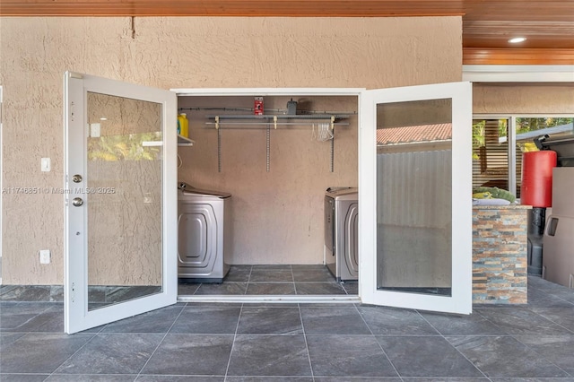 laundry area featuring washer and dryer and laundry area