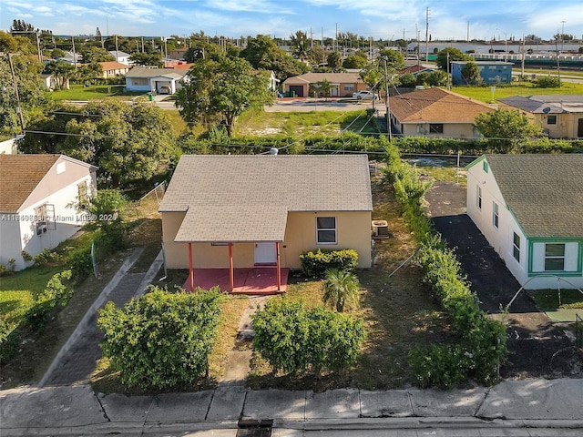 bird's eye view with a residential view