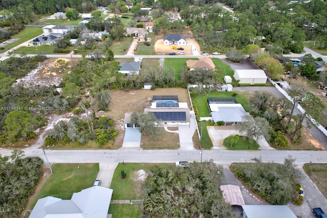 bird's eye view with a residential view