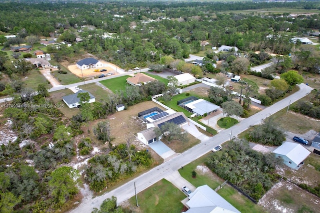 bird's eye view featuring a residential view