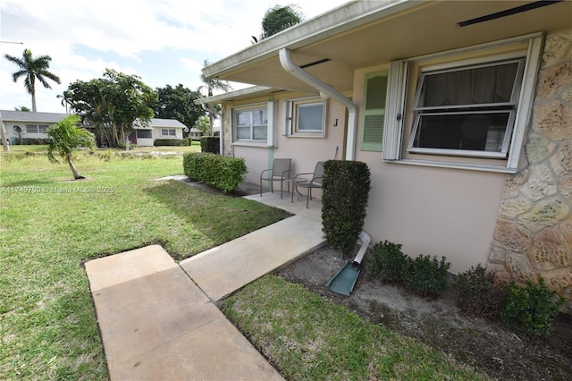 exterior space with a patio