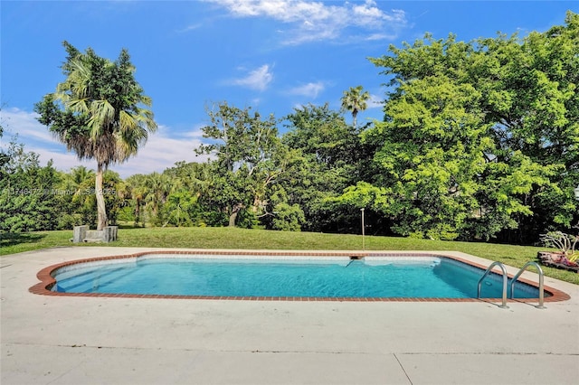 pool featuring a yard