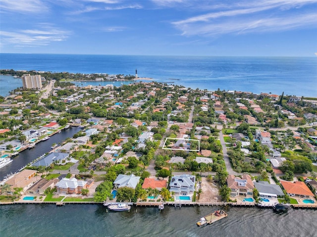 3204 Robbins Rd, Pompano Beach, FL 33062 - aerial view of residential area featuring a nearby body of water