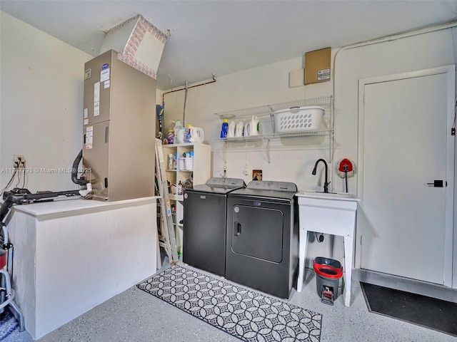 3204 Robbins Rd, Pompano Beach, FL 33062 - washroom featuring washing machine and dryer and heating unit