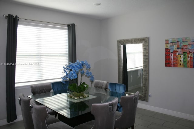 dining area with baseboards