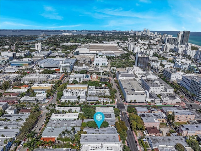 aerial view with a view of city