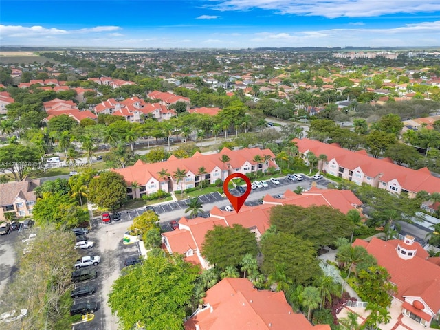 birds eye view of property featuring a residential view