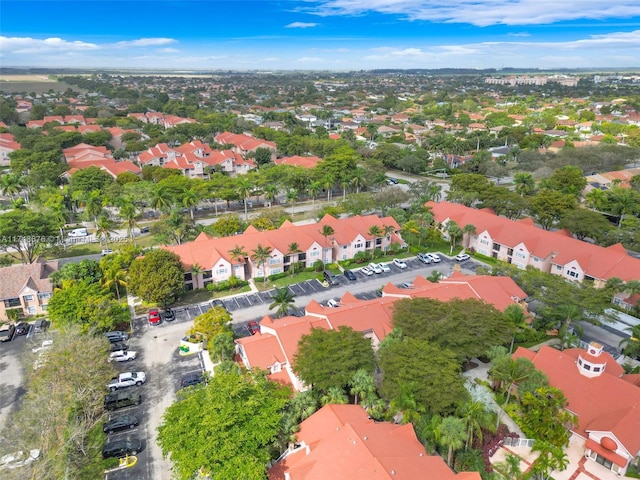 aerial view featuring a residential view