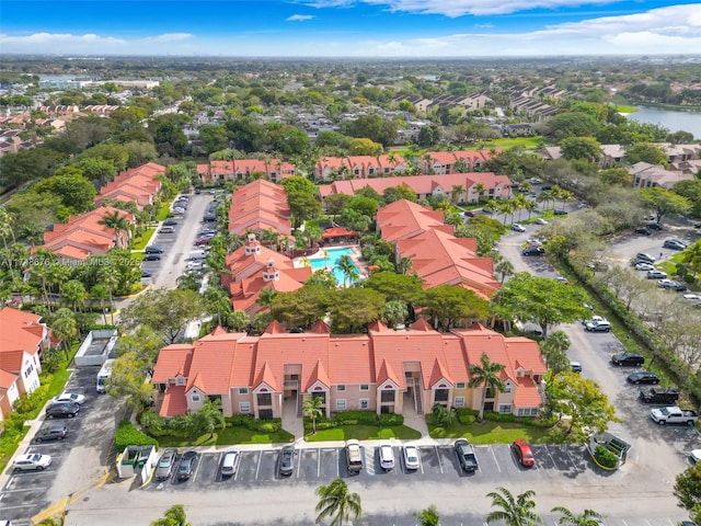 drone / aerial view featuring a residential view