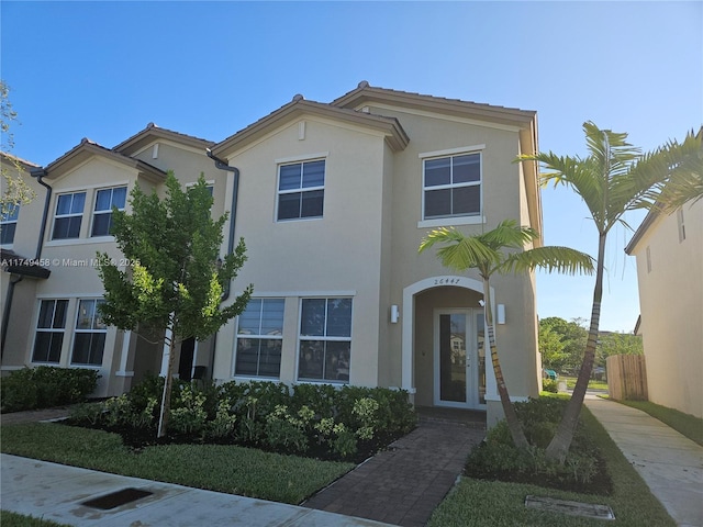 view of front of property with stucco siding