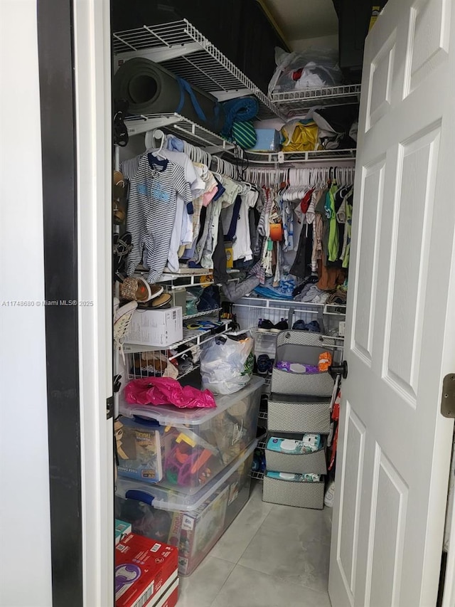 view of closet