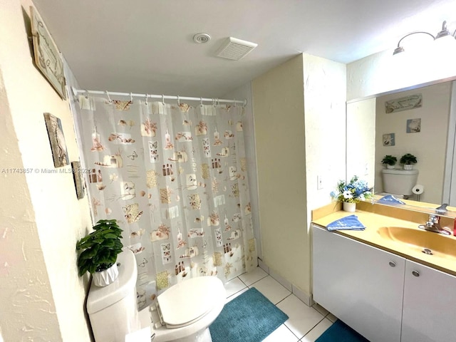8415 SW 107th Ave Unit 363W, Miami, FL 33173 - bathroom featuring vanity, tile patterned flooring, and a shower with curtain