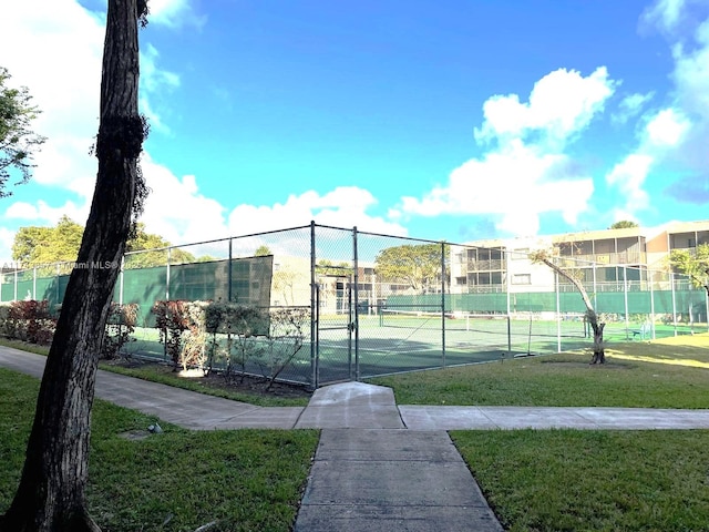 8415 SW 107th Ave Unit 363W, Miami, FL 33173 - view of tennis court with a gate