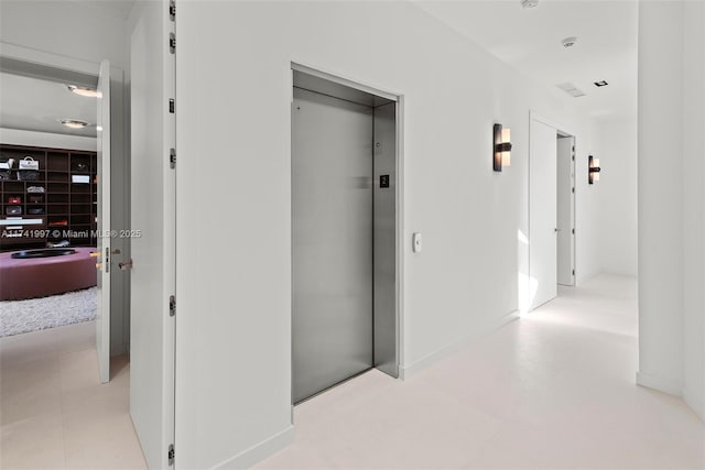 corridor with elevator