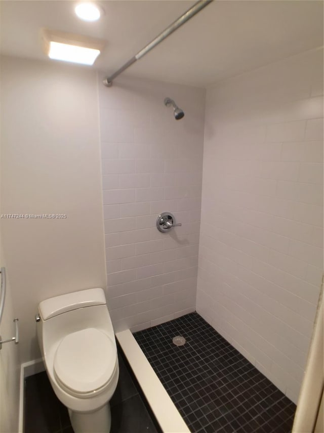 1821 Jefferson Ave Unit 205, Miami Beach, FL 33139 - bathroom featuring a shower stall and tile patterned flooring