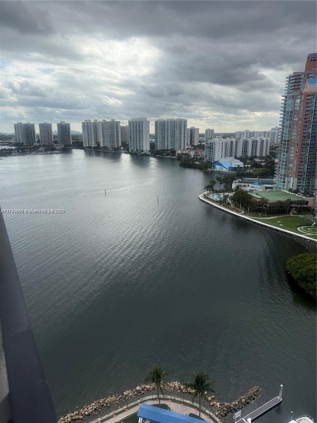 3530 Mystic Pointe Dr Unit 2303, Aventura, FL 33180 - water view with nearby urban area