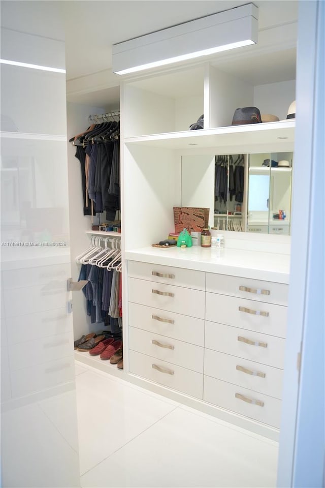 view of closet