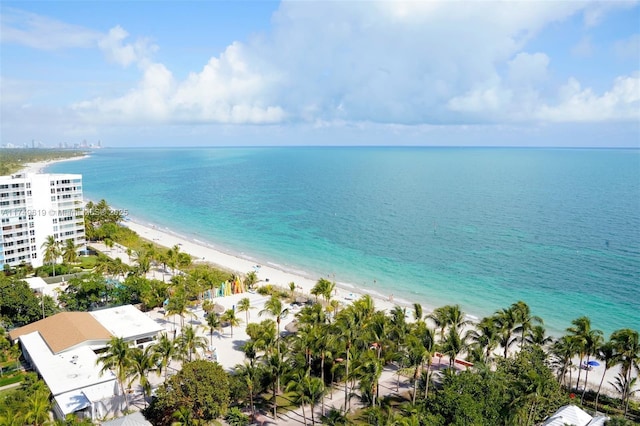 property view of water with a view of the beach