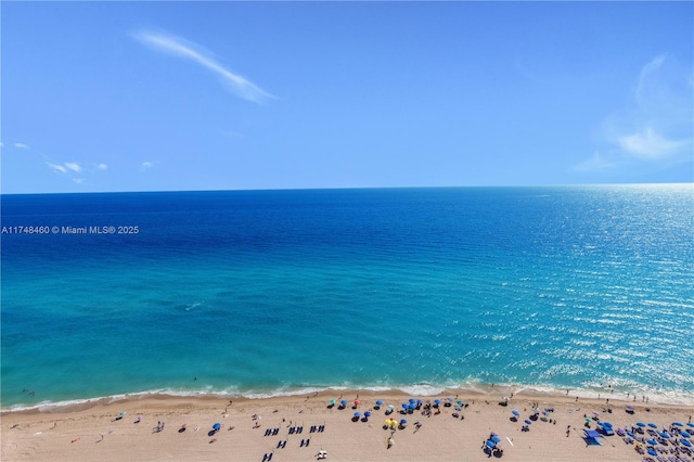 water view featuring a view of the beach