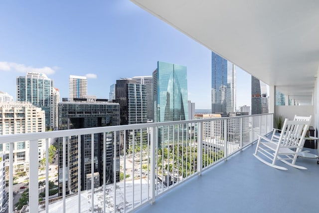 1250 S Miami Ave Unit 2214, Miami, FL 33130 - balcony with a skyline view