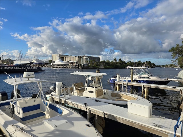 1505 N Riverside Dr Unit 604, Pompano Beach, FL 33062 - dock area with a water view