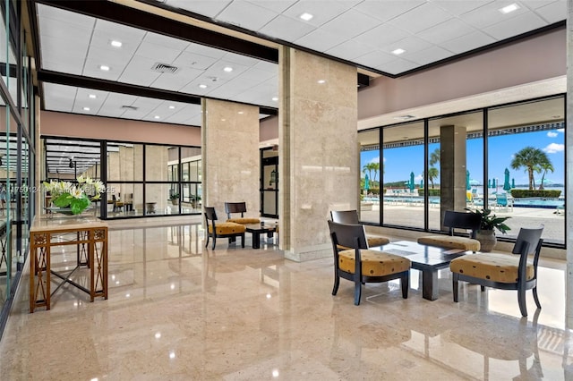 300 Bayview Dr Unit 807, Sunny Isles Beach, FL 33160 - common area featuring a towering ceiling