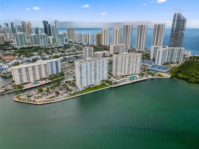 300 Bayview Dr Unit 807, Sunny Isles Beach, FL 33160 - aerial view of city skyline and a large body of water