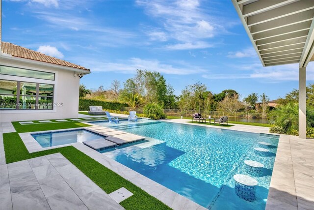 14955 SW 33rd St, Davie, FL 33331 - view of pool with a patio area