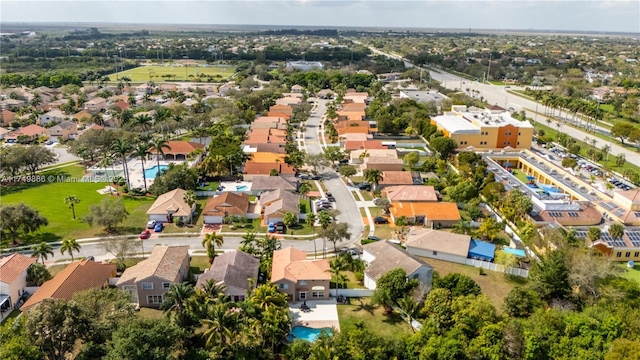 bird's eye view featuring a residential view