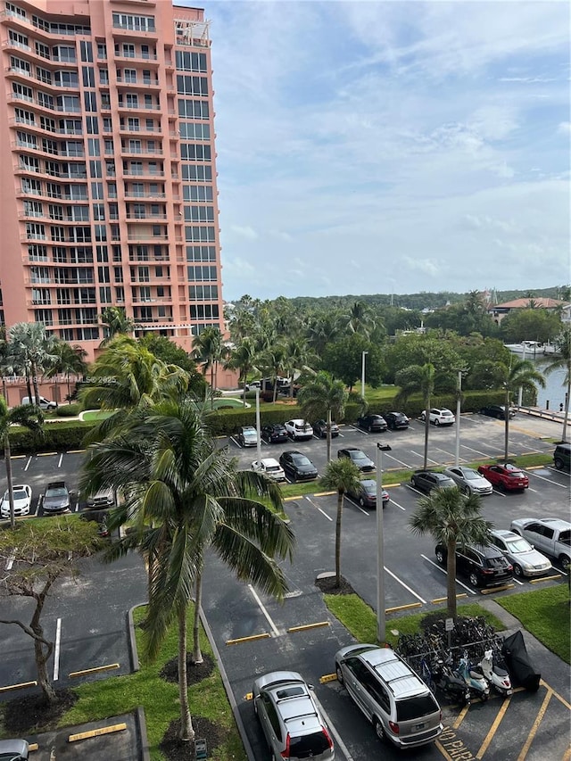 view of uncovered parking lot