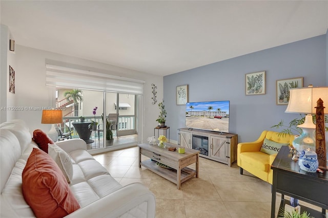5300 Washington St Unit I203, Hollywood, FL 33021 - living room with light tile patterned floors
