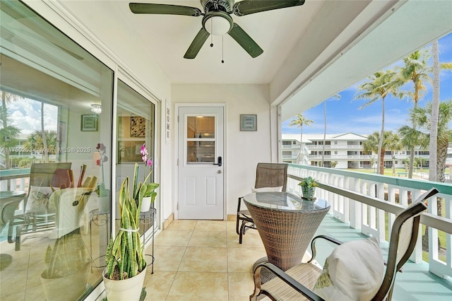 5300 Washington St Unit I203, Hollywood, FL 33021 - balcony with a ceiling fan