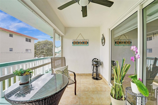 5300 Washington St Unit I203, Hollywood, FL 33021 - balcony with ceiling fan