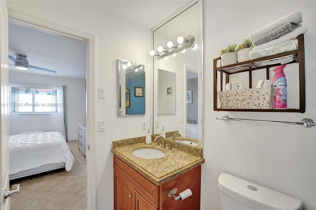 5300 Washington St Unit I203, Hollywood, FL 33021 - bathroom featuring tile patterned floors, toilet, ensuite bathroom, and vanity