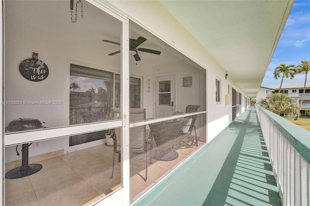 5300 Washington St Unit I203, Hollywood, FL 33021 - balcony featuring ceiling fan