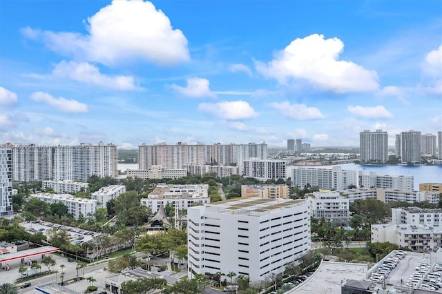 bird's eye view featuring a view of city