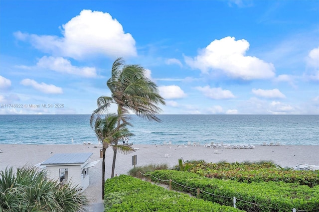 water view with a beach view