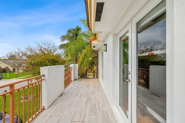 view of balcony