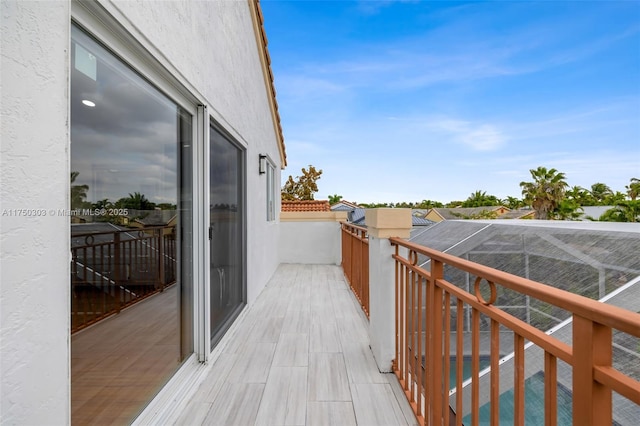 view of balcony