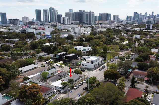 93 NW 44th St, Miami, FL 33127 - view of property location featuring city skyline