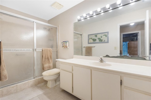 9943 Costa Del Sol Blvd Unit B-108A, Doral, FL 33178 - full bathroom with vanity, tile patterned flooring, and a stall shower