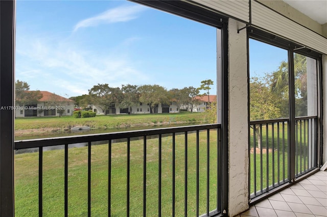 balcony featuring a residential view