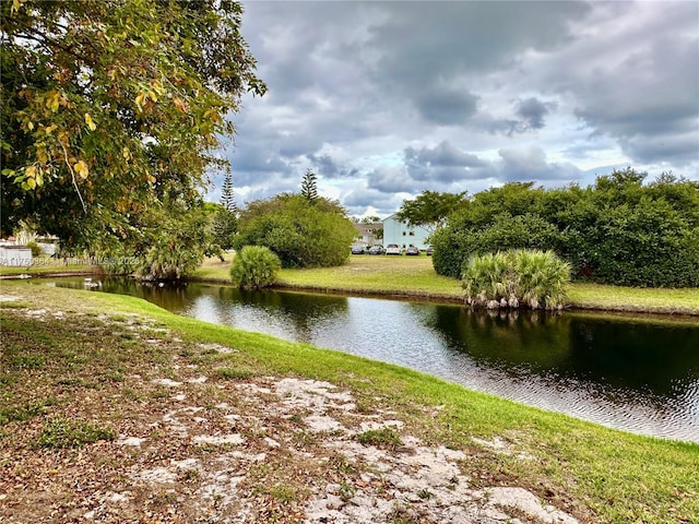 view of water feature