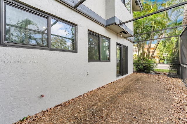 view of property exterior featuring stucco siding